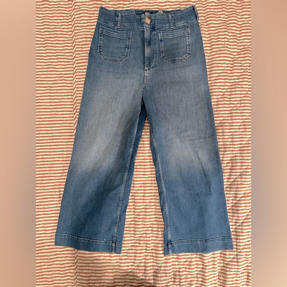 Anthropologie Light Blue Flare Jeans